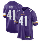 Kobe King Minnesota Vikings Nike Team Game Jersey -  Purple