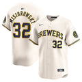 Jacob Misiorowski Milwaukee Brewers Nike Home Limited Jersey - Cream