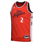 Kawhi Leonard LA Clippers Jordan Brand Youth Swingman Jersey - Statement Edition - Red