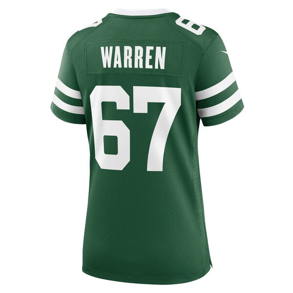 Carter Warren New York Jets Nike Women's Team Game Jersey - Legacy Green
