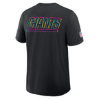 New York Giants Nike 2025 NFL Crucial Catch Tri-Blend Dri-FIT T-Shirt - Black