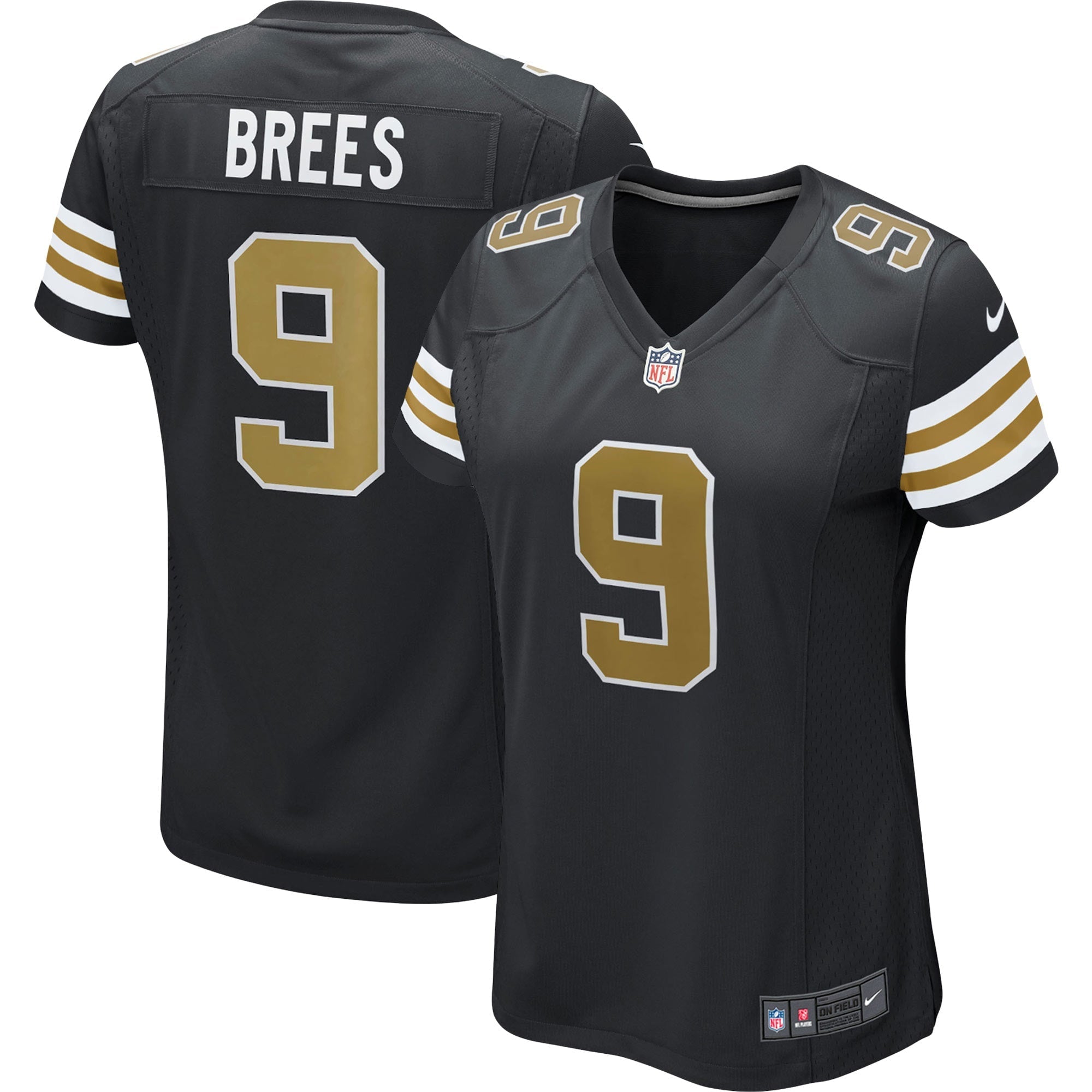 Drew Brees New Orleans Saints Nike Women's Alternate Game Jersey - White/Black