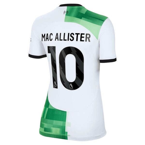 Alexis Mac Allister Liverpool Nike Women's 2023/24 Away Replica Player Jersey - White/Red