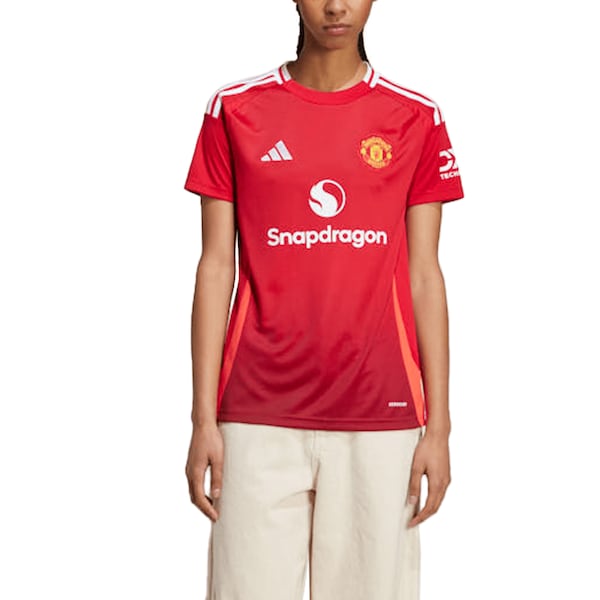 Manchester United adidas Women's 2024/25 Home Replica Jersey - Red