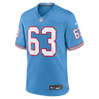 Mike Munchak Tennessee Titans Nike Oilers Throwback Retired Player Game Jersey - Light Blue