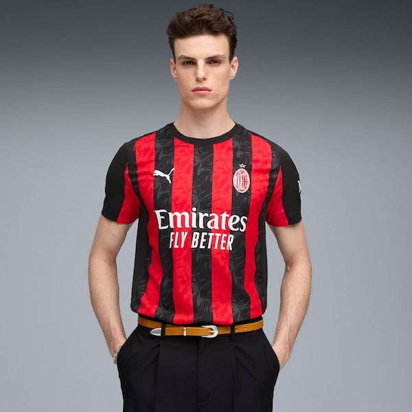 AC Milan Puma 2025/26 Home Authentic Jersey - Red/White