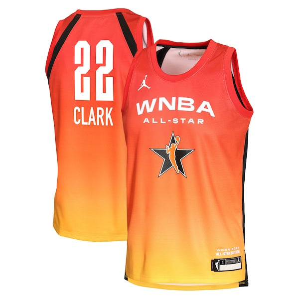 Caitlin Clark Jordan Brand Youth 2025 WNBA All-Star Game Explorer Edition Victory Player Jersey - Orange
