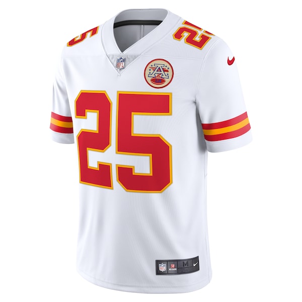 Clyde Edwards-Helaire Kansas City Chiefs Nike Vapor Limited Jersey - White/Red