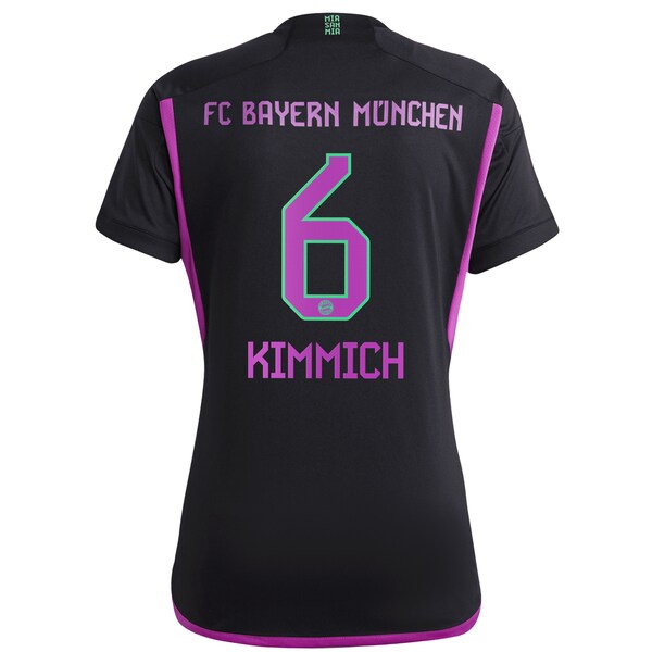 Joshua Kimmich Bayern Munich adidas Women's 2023/24 Away Replica Player Jersey - Black/White