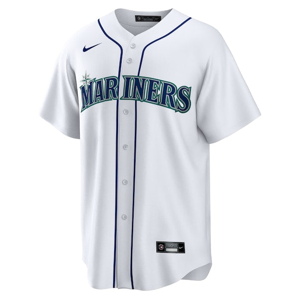 Men's Seattle Mariners Josh Naylor Nike White Home Replica Jersey