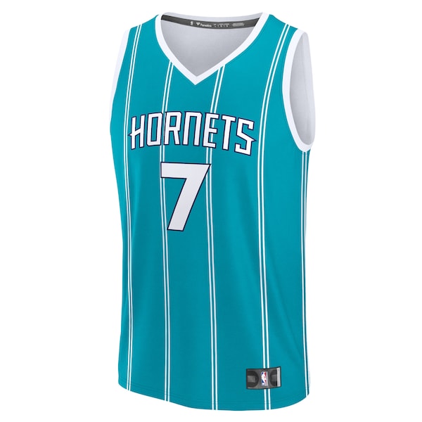 Kon Knueppel Charlotte Hornets  Youth 2025 NBA Draft First Round Pick Fast Break Replica Jersey - Icon Edition - Teal