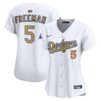 Freddie Freeman Los Angeles Dodgers Nike Women's 2025 Gold Collection Limited Jersey - White