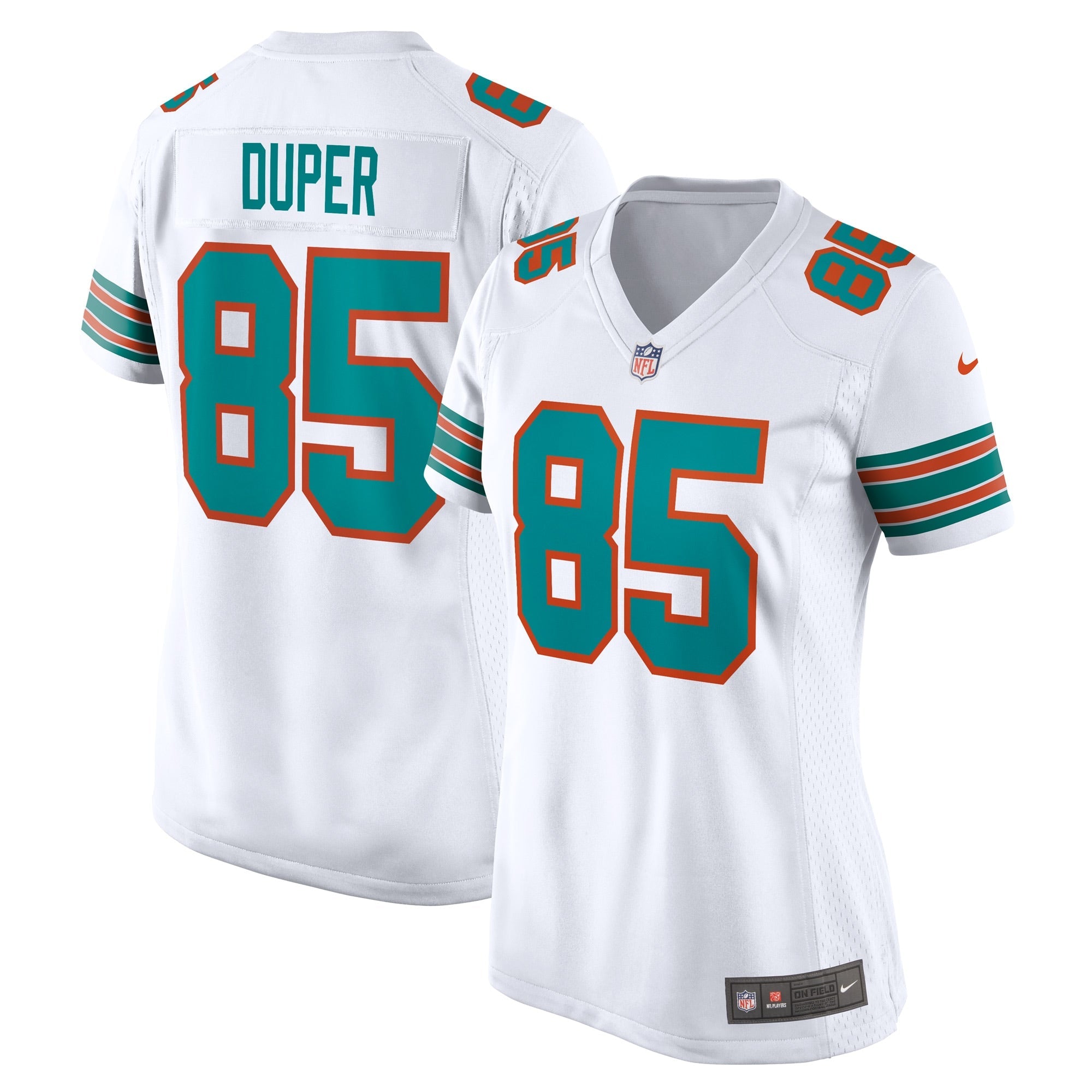 Mark Duper Miami Dolphins Nike Women's Game Retired Player Jersey - Aqua/White