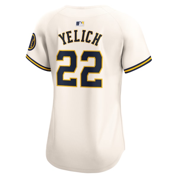 Christian Yelich Milwaukee Brewers Nike Women's Home Limited Player Jersey - Cream