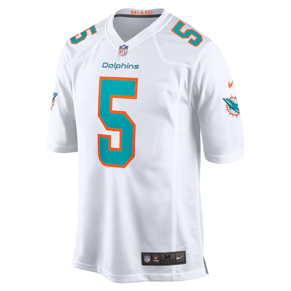 Jalen Ramsey Miami Dolphins Nike Away Game Jersey - White/Aqua