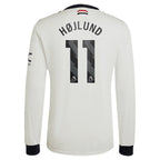 Rasmus Højlund Manchester United adidas Originals  2024/25 Third Replica Long Sleeve Jersey - Cream
