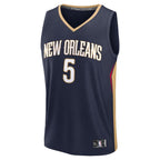 Dejounte Murray New Orleans Pelicans  Youth Fast Break Replica Player Jersey - Icon Edition - Navy