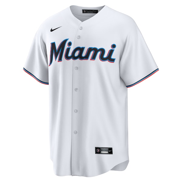 Liam Hicks Miami Marlins Nike Home Replica Jersey - White