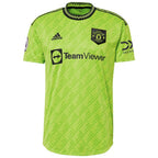 Aaron Wan-Bissaka Manchester United adidas 2022/23 Third Authentic Player Jersey - Neon Green