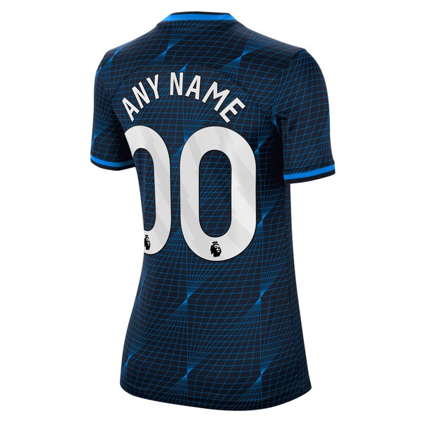 Chelsea Nike Women's 2023/24 Away Stadium Replica Custom Jersey - Navy