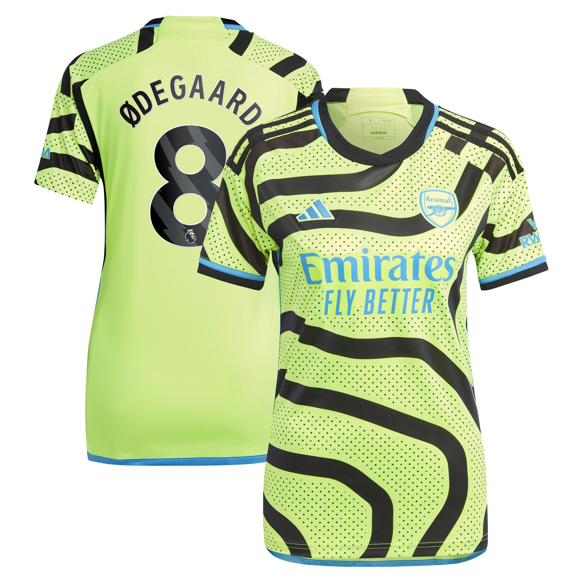Martin Odegaard Arsenal adidas Women's 2023/24 Home Replica Player Jersey - Red/Green/Yellow