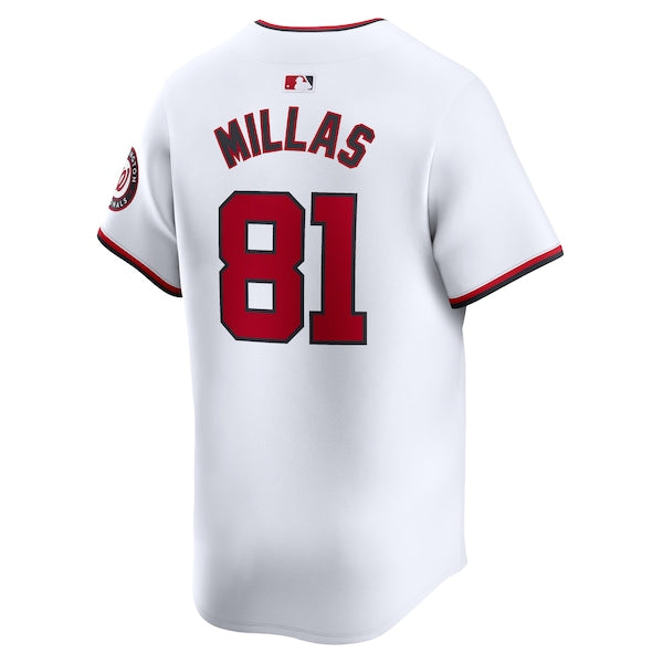 Drew Millas Washington Nationals Nike Home Limited Player Jersey - White