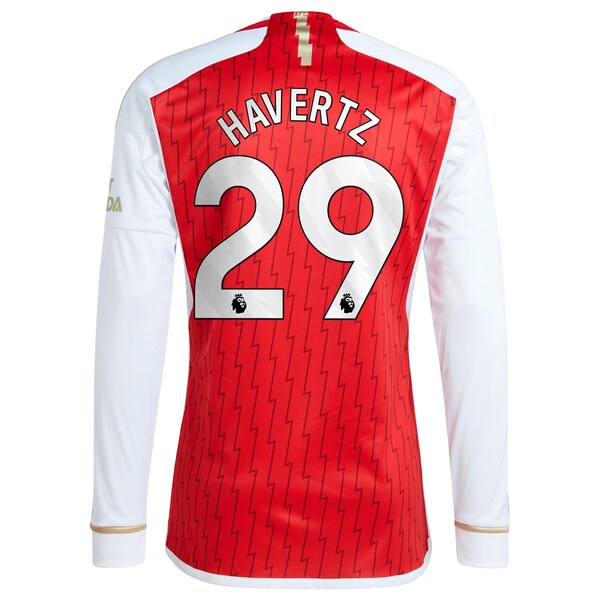 Kai Havertz Arsenal adidas 2023/24 Home Replica Player Long Sleeve Jersey - Red