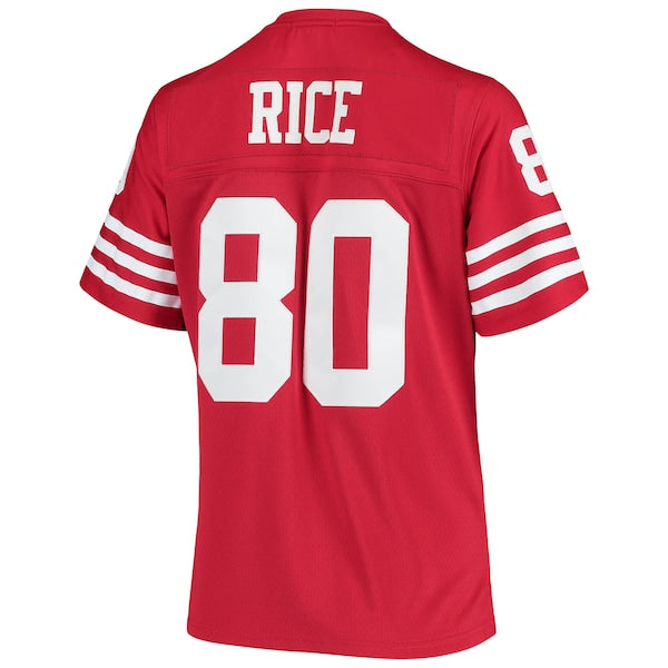 Jerry Rice San Francisco 49ers Women's 1990 Legacy Replica Jersey - Scarlet