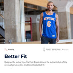 RJ Barrett New York Knicks  Replica Fast Break Jersey Blue - Icon Edition