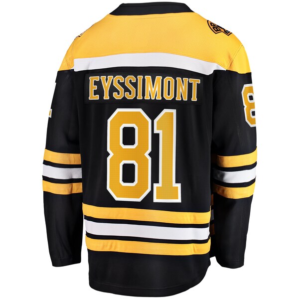 Michael Eyssimont Boston Bruins  Home Breakaway Jersey - Black