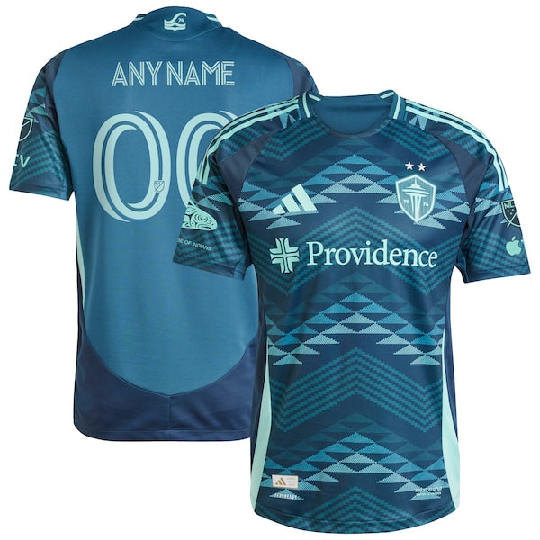 Seattle Sounders FC adidas 2025 The Salish Sea Kit Authentic Custom Jersey - Blue