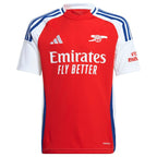 Declan Rice Arsenal adidas Youth 2024/25 Home Replica Player Jersey – Red