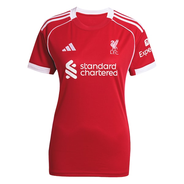 Mohamed Salah Liverpool adidas Women's 2025/26 Home Replica Jersey - Red