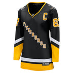 Sidney Crosby Pittsburgh Penguins  Women's 2021/22 Alternate Premier Breakaway Player Jersey - Black
