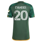 Evander Portland Timbers adidas 2023 Portland Plaid Kit Authentic Jersey - Green