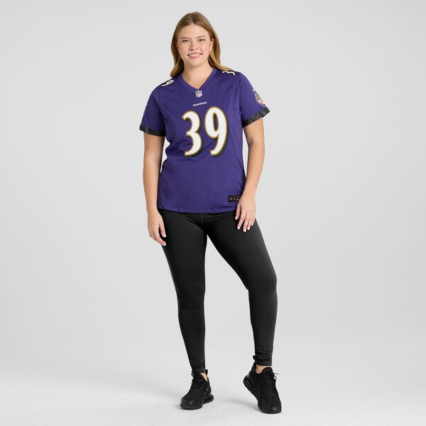 Eddie Jackson Baltimore Ravens Nike Women's  Game Jersey -  Purple