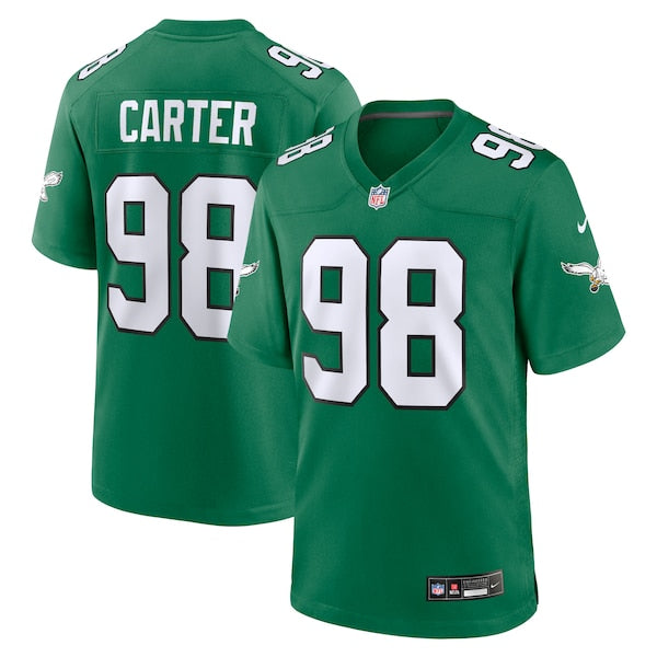 Jalen Carter Philadelphia Eagles Nike Alternate Game Jersey - Kelly Green