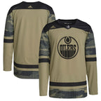 Edmonton Oilers adidas Logo Military Appreciation Team Authentic Practice Jersey - Camo