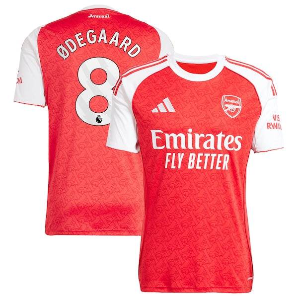 Martin Ødegaard Arsenal adidas 2025/26 Home Replica Player Jersey - Red/Blue