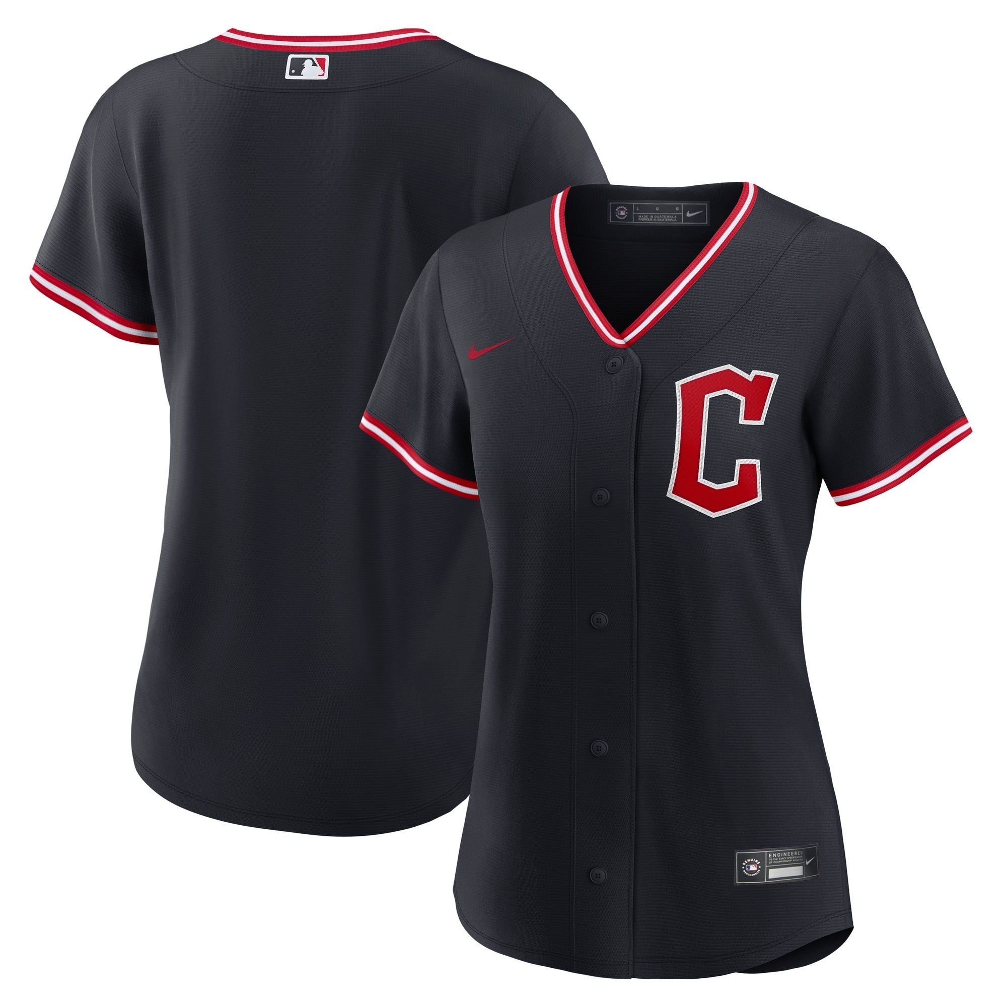 Cleveland Guardians Nike Women's Alternate 2 Replica Jersey - Red/Navy