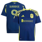 Sam Surridge Nashville SC adidas Youth 2025 The Heart of Nashville Kit Replica Player Jersey - Navy