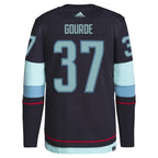 Yanni Gourde Seattle Kraken adidas Home Primegreen Authentic Pro Player Jersey - Deep Sea Blue