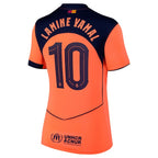 Lamine Yamal Barcelona Nike Women's 2025/26 Third Replica Player Jersey - Orange