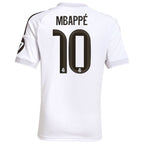 Kylian Mbappé Los Merengues adidas Youth 2025/26 Home Replica Player Jersey - White/Blue