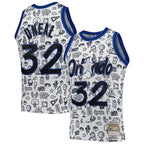 Shaquille O'Neal Orlando Magic 1994/95 Hardwood Classics Doodle Swingman Player Jersey - White