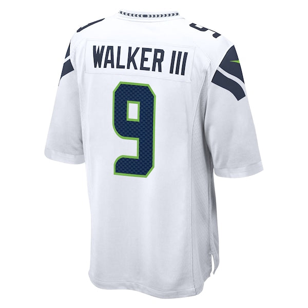 Kenneth Walker III Seattle Seahawks Nike 50th Season Game Jersey - White/College Navy/Royal