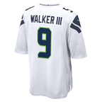Kenneth Walker III Seattle Seahawks Nike 50th Season Game Jersey - White/College Navy/Royal
