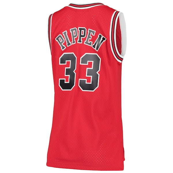 Scottie Pippen Chicago Bulls Women's 1997/98 Hardwood Classics Swingman Jersey - Red