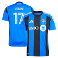 Giacomo Vrioni CF Montreal adidas 2025 Montréal Original Replica Player Jersey - Blue