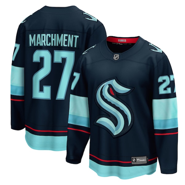 Mason Marchment Seattle Kraken  Home Breakaway Jersey - Deep Sea Blue